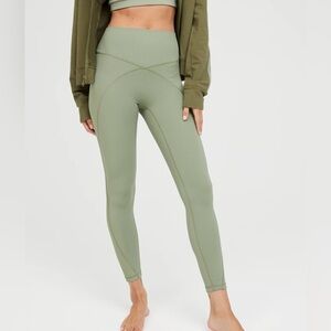 OFFLINE by Aerie Goals High Waisted Ribbed Legging Earthy Vibes Medium